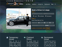 Tablet Screenshot of driveronhire.com